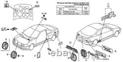 Genuine Honda OEM 97-01 Acura Integra DC2 Type-R RED A Emblem Front and Rear