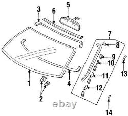 Genuine Honda OEM CR-X DEL SOL Molding Windshield Set73152-SR2-003 73162-SR2-003