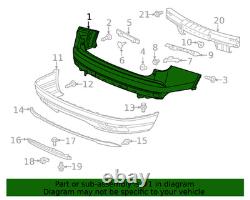 Genuine Honda OEM Rear Bumper Face 04715-TG7-A90ZZ