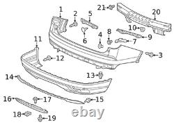 Genuine Honda OEM Rear Bumper Face 04715-TG7-A90ZZ