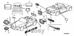 Genuine Honda OEM Red Emblems 75700-S2A-000ZE 75701-S2A-000ZE S2000 AP1 AP2