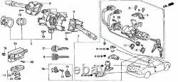 Genuine Honda OEM Steering Lock And Ignition Switch withKeys Fits 1996-2000 Civic