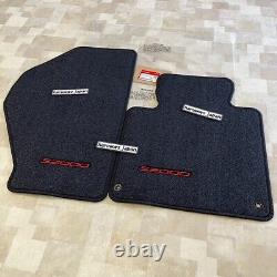 Genuine Honda S2000 Black with Red Stiching Floor Mat Right Left Set OEM JDM New