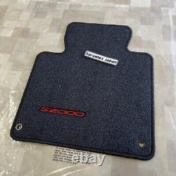 Genuine Honda S2000 Black with Red Stiching Floor Mat Right Left Set OEM JDM New