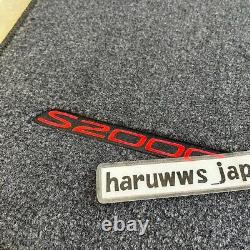 Genuine Honda S2000 Black with Red Stiching Floor Mat Right Left Set OEM JDM New