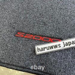 Genuine Honda S2000 Black with Red Stiching Floor Mat Right Left Set OEM JDM New