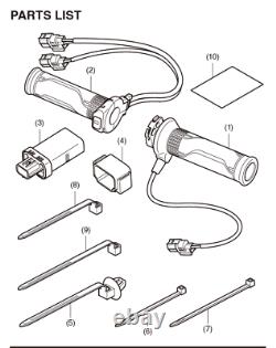 Genuine Honda VFR1200X Crosstourer Heated Grips 5-Step & Attachment OEM