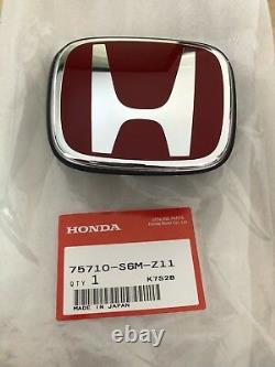 Genuine Jdm 05-06 Acura Rsx Front Red Emblem New Honda Genuine Oem 75710-s6m-z11