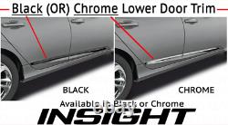 Genuine OEM 2019-2022 Honda Insight Black (OR) Chrome Lower Door Trim