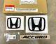 Genuine Oem Honda 2018-2022 Accord Gloss Black Logo Emblem Set 08f20-tva-100