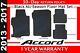 Genuine Oem Honda Accord 4-dr Black All Season Floor Mat Set 13-17 08p13-t2a-110