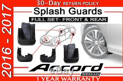 Genuine OEM Honda Accord 4DR Touring /Sport Splash Guard Set 08P00-T2F-100A