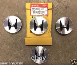 Genuine OEM Honda Aluminum Wheel Plastic Center Cap Set (4)