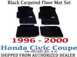 Genuine OEM Honda Civic 2dr Black Carpeted Floor Mat Set 96-00 08P15-S02-110B