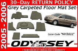 Genuine OEM Honda Odyssey Grey Carpeted Floor Mat Set 2005-2006 83600-SHJ-A01ZC