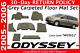 Genuine Oem Honda Odyssey Grey Carpeted Floor Mat Set 2005-2006 83600-shj-a01zc