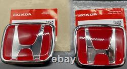 Genuine OEM Honda S2000 FRONT & REAR JDM Emblem 2PC Set Badge S2K 00-09 NEW