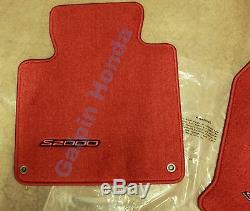 Genuine OEM Honda S2000 Red Carpet Floor Mat Set (83600-S2A-A01ZB)