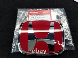 Genuine Oem Red Front Rear Emblem Badge For Honda 10th CIVIC Sedan Fc 2016-2020