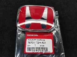 Genuine Oem Red Front Rear Emblem Badge For Honda 10th CIVIC Sedan Fc 2016-2020