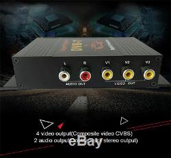 HD DVB-T MPEG4 Dual Antenna 4 Way Video Car Mobile Digital TV Receiver Box Tuner