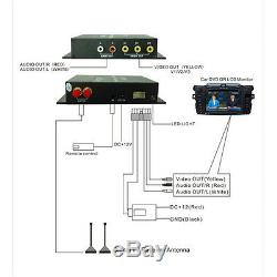 HD DVB-T MPEG4 Dual Antenna 4 Way Video Car Mobile Digital TV Receiver Box Tuner