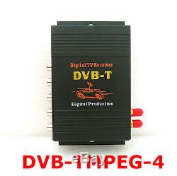 HD DVB-T MPEG4 Dual Antenna 4 Way Video Car Mobile Digital TV Receiver Box Tuner