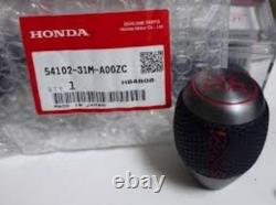 HONDA Acura Genuine OEM Shift Knob Red Stitching Integra TypeS 54102-31M-A00ZC