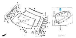 HONDA CIVIC EG 3D 92-95 Genuine Rear Quarter Glass Window Molding Seal Set OEM