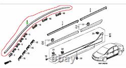 HONDA CIVIC Molding 73168-SNA-013 73158-SNA-013 L&R Drip Side Set Genuine OEM