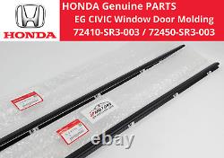 HONDA Genuine EG6 EG4 CIVIC Window Door Molding Weather Strip Outer Pair Set OEM