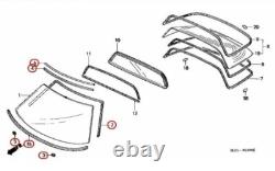 HONDA Genuine OEM NSX NA1 NA2 FRONT WINDSHIELD MOLDING 6Qty Full Set