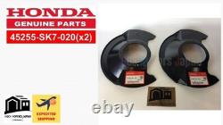 HONDA OEM 45255-SK7-020(x2) FR BRAKE SPLASH GUARD R L SET GENUINE Japan