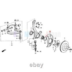 HONDA OEM 45255-SK7-020(x2) FR BRAKE SPLASH GUARD R L SET GENUINE Japan