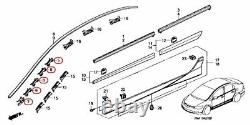 HONDA OEM Molding L&R Drip Side & Clip Set of 18 for CIVIC