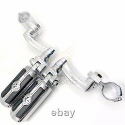 Highway Foot Pegs rest For Harley 1-1/4 Touring Electra Rode King Street Glide