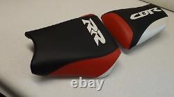 Honda 2000/01 Cbr 929rr Black/red/white Custom Front & Rear Seat Covers 929