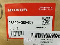 Honda CT70 MUFFLER, EXHAUST Chrome 183A0-098-673 OEM Genuine Honda