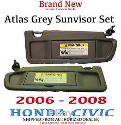 Honda Civic Driver/Passenger Atlas Gray Sunvisor 2006-2008 83230/80-SNA-A01ZA