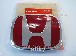 Honda Civic Si FRONT REAR EMBLEM JDM FD2 H Red Genuine NEW 06 14 Badge Type R