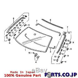 Honda Cr-x Del Sol Eg1 Ej4 Molding Fr Windshield Side Lh+rh Set 73162-sr2-003 2u