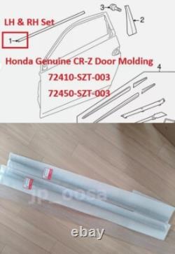 Honda Genuine OEM 72410-SZT-003 72450-SZT-003 Door Molding Set CR-Z LH RH