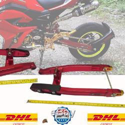 Honda Grom MSX125 2013 TO 2018 2019 2020 spyker swing arm Stretch 4 inches RED