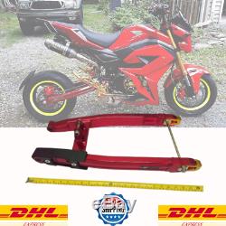 Honda Grom MSX125 2013 TO 2018 2019 2020 spyker swing arm Stretch 4 inches RED