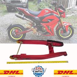 Honda Grom MSX125 2013 TO 2018 2019 2020 spyker swing arm Stretch 4 inches RED