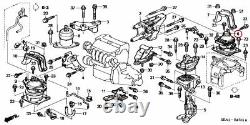 Honda OEM RUBBER, ENGINE RR. MOUNTING (AT) 50810-SDA-E01 Genuine