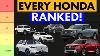 I Ranked Every Honda Model By True Cost Of Ownership Results Are Shocking