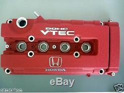 JDM HONDA OEM Genuine H-logo Type R RED Valve Cover B18 INTEGRA DC2 for B-series