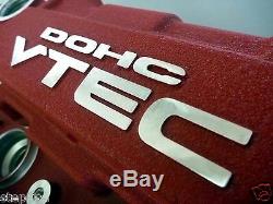 JDM HONDA OEM Genuine H-logo Type R RED Valve Cover B18 INTEGRA DC2 for B-series