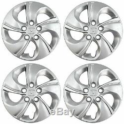 Lot of 4 Fits 2013-2015 Honda Civic New OEM 15 Wheel Covers 5 Spoke Silver Logo